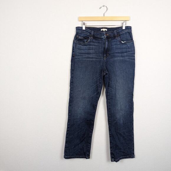 Eileen Fisher Organic Cotton Medium Wash Denim Straight Leg Jeans Size 10 - Picture 3 of 8